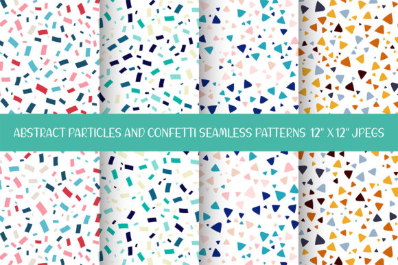 Abstract Particles and Confetti Patterns: A Versatile Design Resource for Creative Projects
