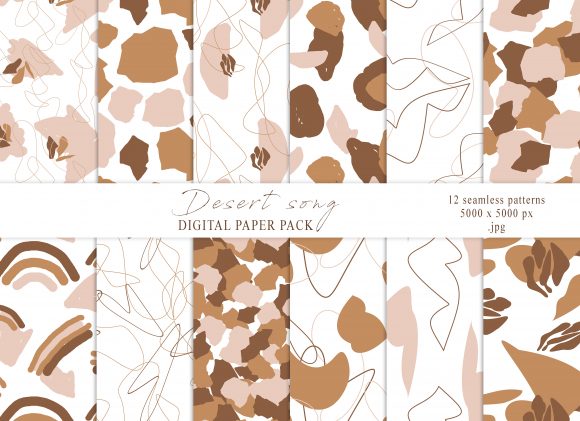 Abstract Shapes Seamless Patterns