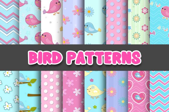 Birds Digital Paper Patterns: A Practical Evaluation for Craft and Design Projects