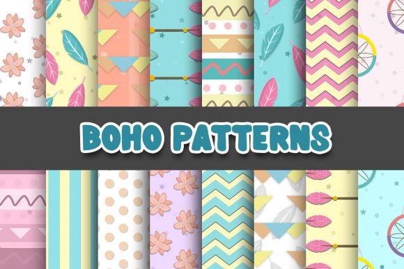 Boho Aztec Digital Papers Patterns: A Versatile Creative Resource for Modern Design
