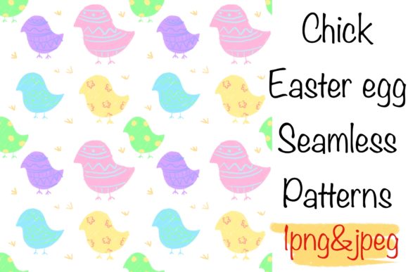 Chick Easter Egg Seamless Patterns: A Versatile Design Element for Creative Projects