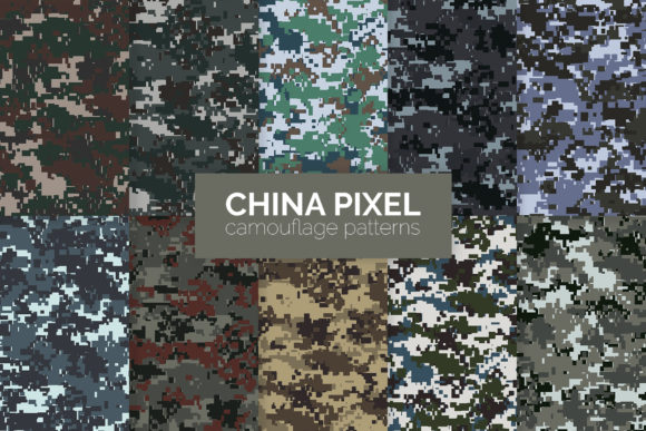 China Pixel Camouflage Patterns