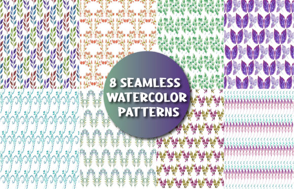 Discover the Versatility of 8 Seamless Watercolor Patterns for Your Creative Projects