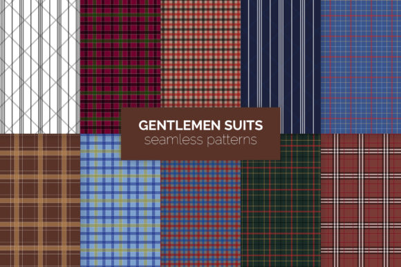 Gentlemen Suits Seamless Patterns: Elevating Professional Design Workflows with Precision Vector Textures