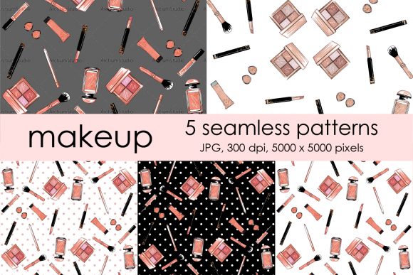Girl Boss Makeup Fashion Patterns: Elevate Your Brand with Hand-Drawn Minimalist Designs