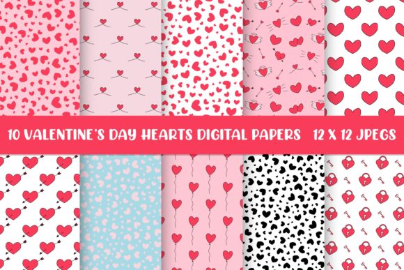 Hearts Seamless Repeat Patterns for Every Project