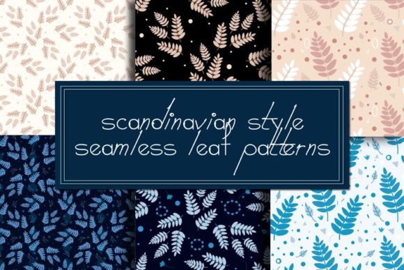 Scandinavian Leaf Patterns for Digital Design