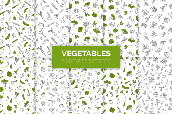 Vegetables Seamless Patterns: A Creative Resource for Designers and Artists